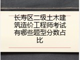 长寿区二级土木建筑造价工程师考试有哪些题型分数占比
