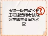 玉树一级市政公用工程建造师考试成绩在哪里查询怎么查