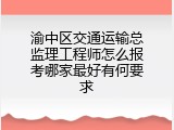 渝中区交通运输总监理工程师怎么报考哪家最好有何要求