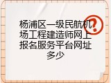 杨浦区一级民航机场工程建造师网上报名服务平台网址多少