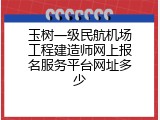 玉树一级民航机场工程建造师网上报名服务平台网址多少