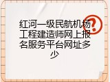 红河一级民航机场工程建造师网上报名服务平台网址多少