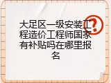 大足区一级安装工程造价工程师国家有补贴吗在哪里报名
