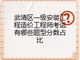 武清区一级安装工程造价工程师考试有哪些题型分数占比