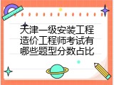 天津一级安装工程造价工程师考试有哪些题型分数占比