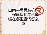 山南一级民航机场工程建造师考试成绩在哪里查询怎么查