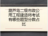 葫芦岛二级市政公用工程建造师考试有哪些题型分数占比