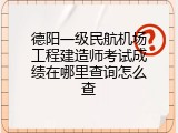 德阳一级民航机场工程建造师考试成绩在哪里查询怎么查