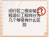 闵行区二级安装工程造价工程师分为几个等级有什么区别