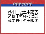 咸阳一级土木建筑造价工程师考试具体要看什么书哪买