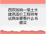 西双版纳一级土木建筑造价工程师考试具体要看什么书哪买