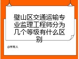璧山区交通运输专业监理工程师分为几个等级有什么区别