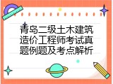 青岛二级土木建筑造价工程师考试真题例题及考点解析