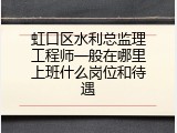 虹口区水利总监理工程师一般在哪里上班什么岗位和待遇