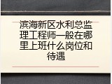 滨海新区水利总监理工程师一般在哪里上班什么岗位和待遇