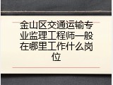 金山区交通运输专业监理工程师一般在哪里工作什么岗位