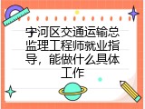 宁河区交通运输总监理工程师就业指导，能做什么具体工作