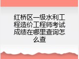 红桥区一级水利工程造价工程师考试成绩在哪里查询怎么查