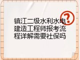 镇江二级水利水电建造工程师报考流程详解需要社保吗