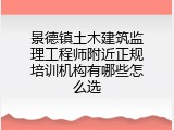 景德镇土木建筑监理工程师附近正规培训机构有哪些怎么选