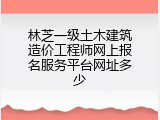 林芝一级土木建筑造价工程师网上报名服务平台网址多少