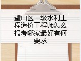 璧山区一级水利工程造价工程师怎么报考哪家最好有何要求