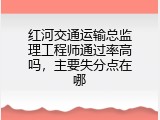 红河交通运输总监理工程师通过率高吗，主要失分点在哪