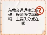 东莞交通运输总监理工程师通过率高吗，主要失分点在哪
