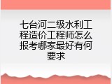 七台河二级水利工程造价工程师怎么报考哪家最好有何要求
