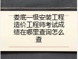 娄底一级安装工程造价工程师考试成绩在哪里查询怎么查