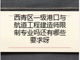 西青区一级港口与航道工程建造师限制专业吗还有哪些要求呀
