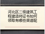 河北区二级建筑工程建造师证书如何领取有哪些渠道呢