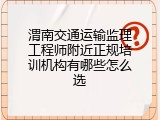 渭南交通运输监理工程师附近正规培训机构有哪些怎么选