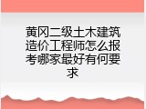 黄冈二级土木建筑造价工程师怎么报考哪家最好有何要求