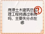 鹰潭土木建筑总监理工程师通过率高吗，主要失分点在哪