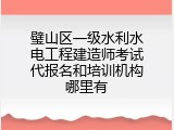璧山区一级水利水电工程建造师考试代报名和培训机构哪里有